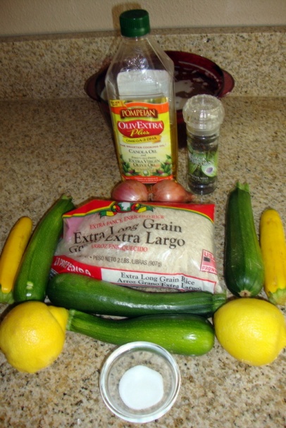 Ryža so záhradkárskymi prebytkami, tentoraz s mladými cuketkami (fotorecept) - obrázok 1