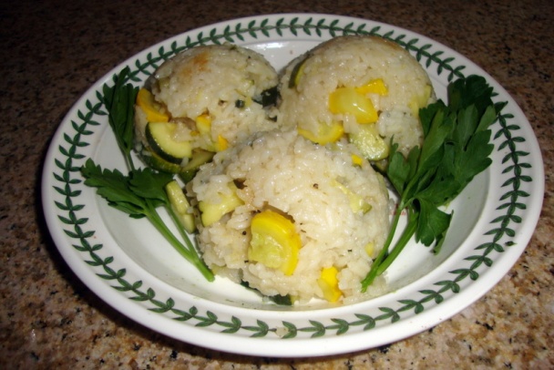 Ryža so záhradkárskymi prebytkami, tentoraz s mladými cuketkami (fotorecept) - obrázok 11