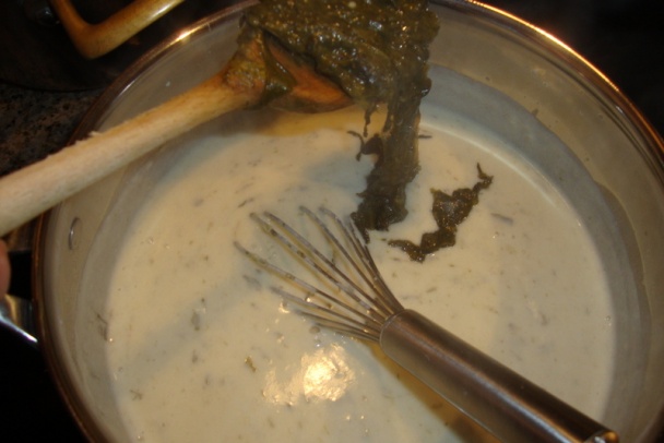 Dusený šťavel v bešamelovej omáčke – vyšperkovaný (fotorecept) - obrázok 11