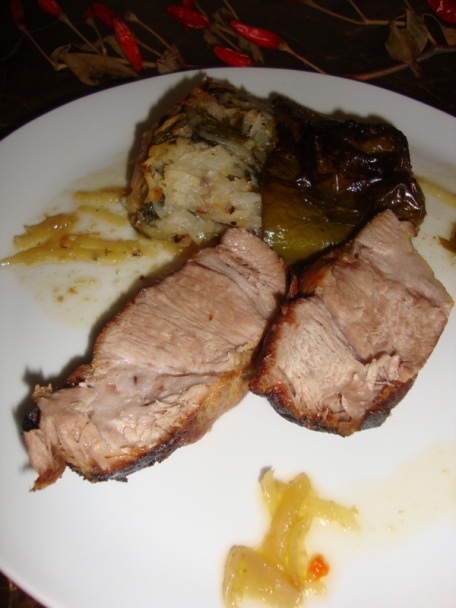 Pečené papriky so zemiakovým prekvapením, k pečenému mäsu (fotorecept) - obrázok 10