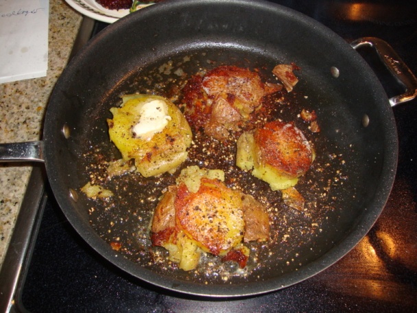 Rozšliapance, vareno-pečené zemiaky, príloha k divine  (fotorecept) - obrázok 6