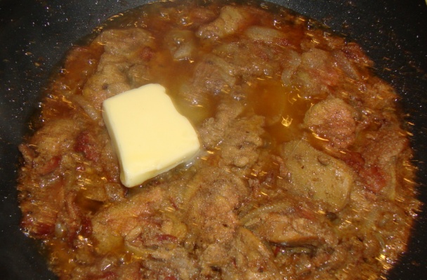 Kuracia pečeň v nalešníku na dusenej kapuste (fotorecept) - obrázok 9