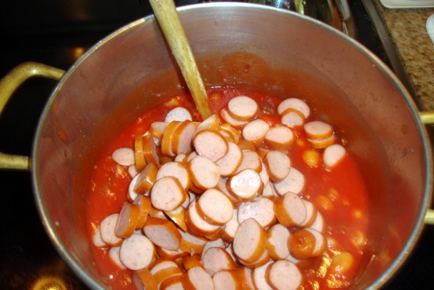 Lahodná fazuľa s párkom (fotorecept) - obrázok 4