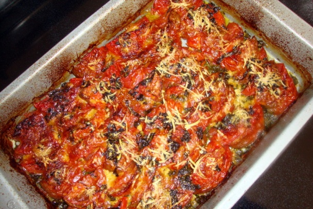 Gratinované paradajky s bazaličkou voňavou (fotorecept) - obrázok 12