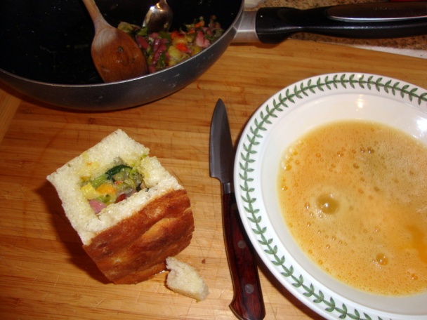 Strapatý chlebík s jadrincovo-šunkovým prekvapením (fotorecept) - obrázok 6