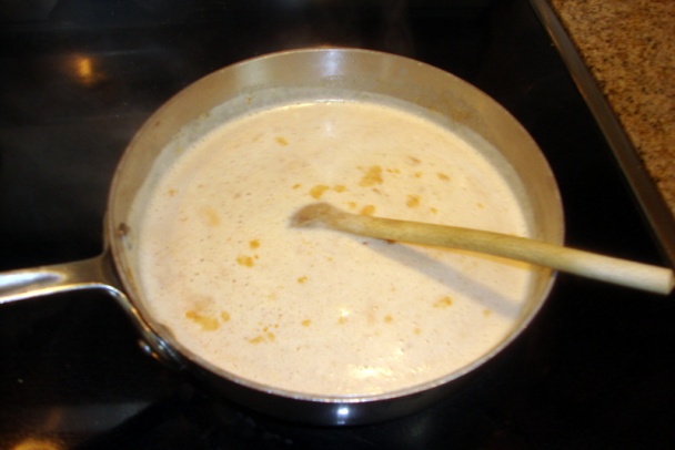 Krupica s karamelom a strúhaným jablkom (fotorecept) - obrázok 3