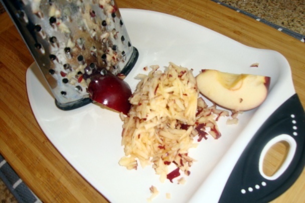 Krupica s karamelom a strúhaným jablkom (fotorecept) - obrázok 4