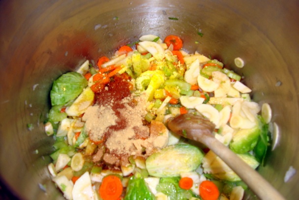 Zeleninová polievka s kosťou zo šunky (fotorecept) - obrázok 3