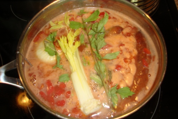 Paradajková polievka špeciál po mojom (fotorecept) - obrázok 7