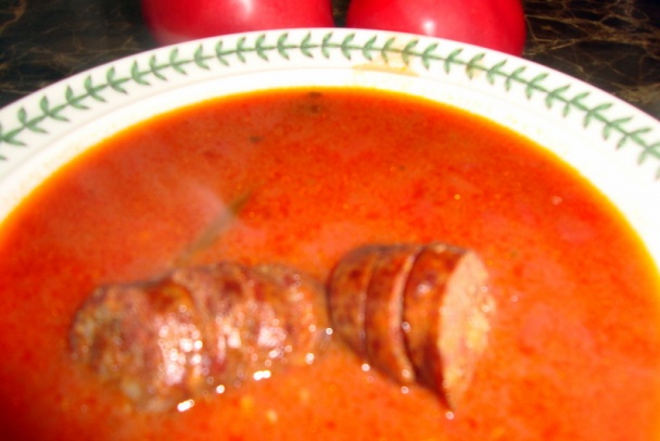 Paradajková polievka špeciál po mojom (fotorecept) - obrázok 9