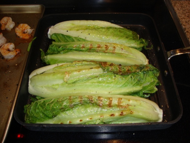 Pečený romain šalát s lososom a krevetami (fotorecept) - obrázok 2