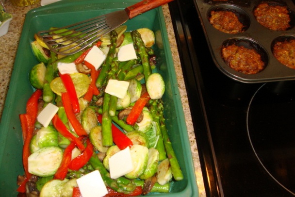 Mafiny s oštiepkom a zeleninovou prílohou (fotorecept) - obrázok 10