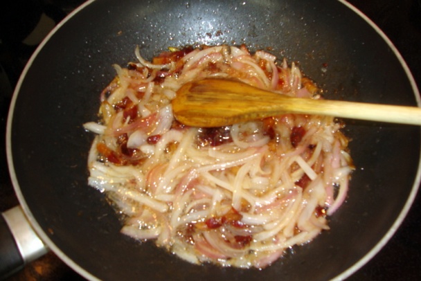 Kuracia pečeň s drienkovicou a restovaným ananásom (fotorecept) - obrázok 5