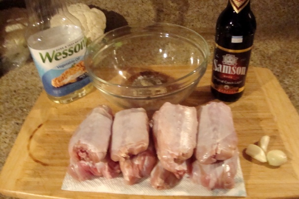 Králičie chrbáty marinované čiernym pivom (fotorecept) - obrázok 1