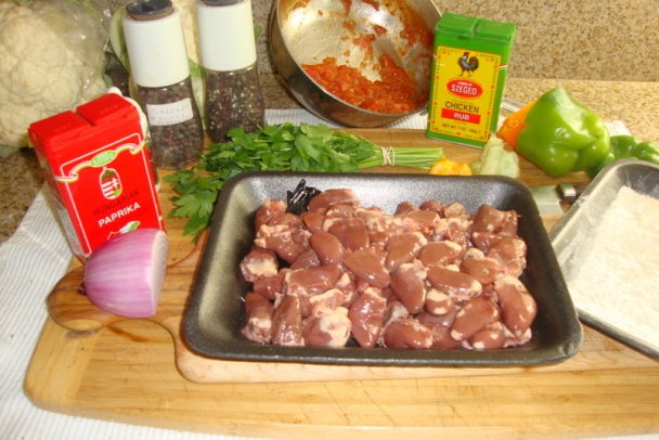 Perkelt z kuracích srdiečok na čerstvom leči (fotorecept) - obrázok 2