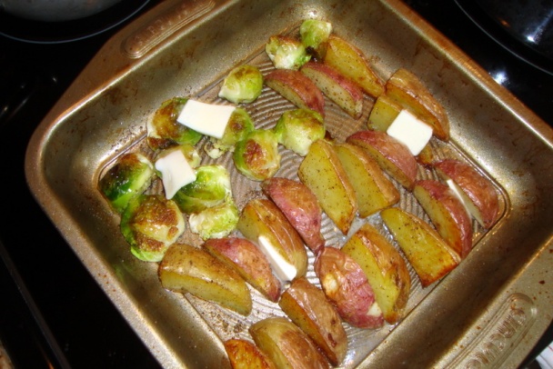 Králičie stehná s omáčkou z čiernych ríbezlí a tekvicou (fotorecept) - obrázok 5