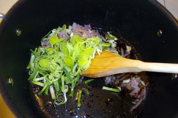 Rizoto so zajačími chrbátmi a pórom (fotorecept) - obrázok 5