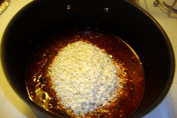 Rizoto so zajačími chrbátmi a pórom (fotorecept) - obrázok 11