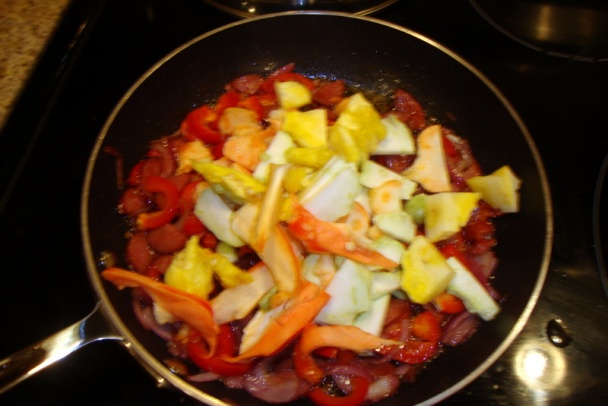 Jadrovníky paprík s klobásou, raňajky na vidličku (fotorecept) - obrázok 3