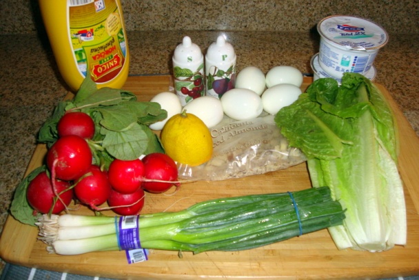 Mix šalát s vajíčkami na tvrdo (fotorecept) - obrázok 1