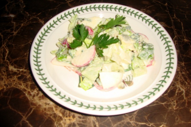 Mix šalát s vajíčkami na tvrdo (fotorecept) - obrázok 7