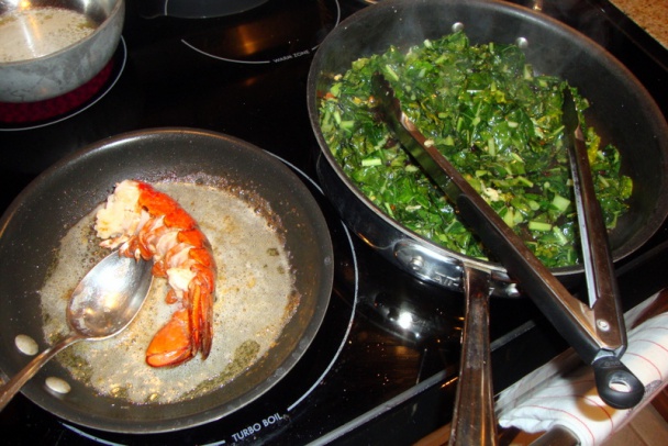 Listový kel (lacinato kale) s homárom (fotorecept) - obrázok 3