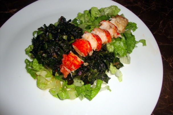 Listový kel (lacinato kale) s homárom (fotorecept) - obrázok 5