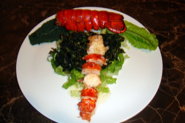 Listový kel (lacinato kale) s homárom (fotorecept) - obrázok 6