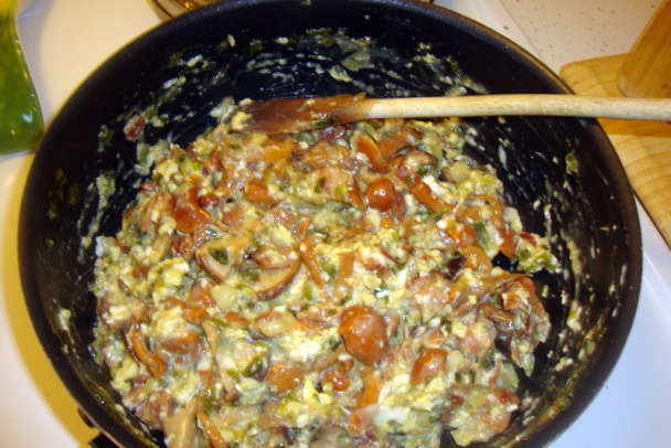 Huby s vajíčkom - jesenná pochúťka, skoro ako s podpňovkami (fotorecept) - obrázok 4