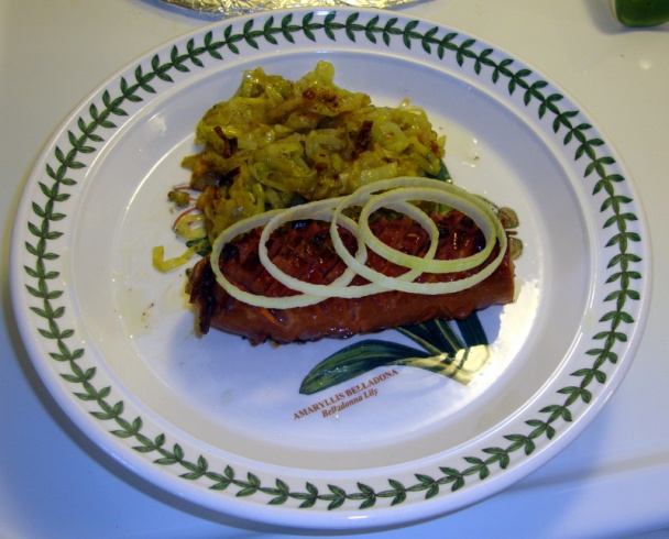 Pór s jadrovníkmi ako príloha k pečenej klobáse (fotorecept) - obrázok 4