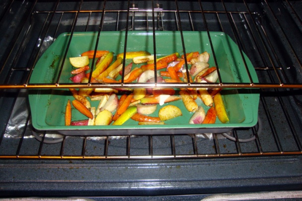 Pečená koreňová zelenina so závitkami z lososa (fotorecept) - obrázok 4