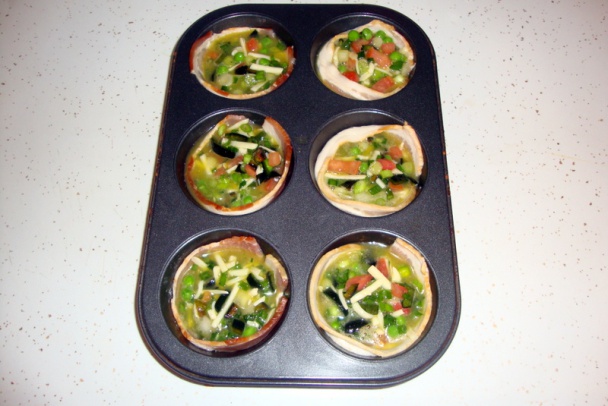 Maffiny s vajíčkom a slaninou (fotorecept) - obrázok 3