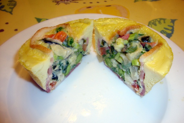 Maffiny s vajíčkom a slaninou (fotorecept) - obrázok 6