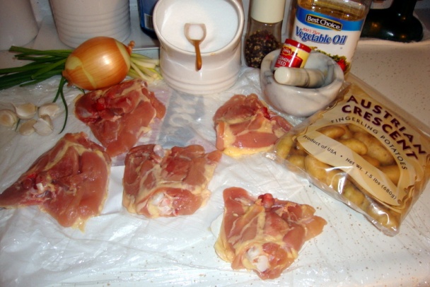 Kuracina na rasci s mladou cibuľkou (fotorecept) - obrázok 1