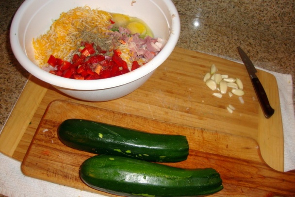 Slaný koláč s mladou cuketou (fotorecept) - obrázok 5