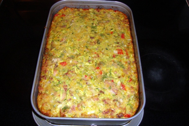 Slaný koláč s mladou cuketou (fotorecept) - obrázok 7