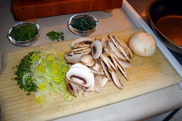 Šampiňóny s vajíčkami a s roquefortom (fotorecept) - obrázok 2