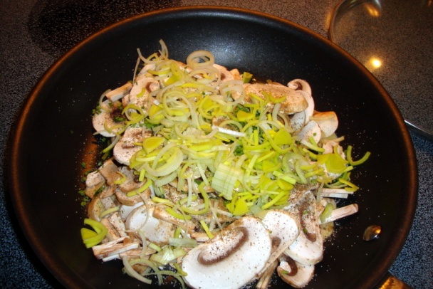 Šampiňóny s vajíčkami a s roquefortom (fotorecept) - obrázok 5