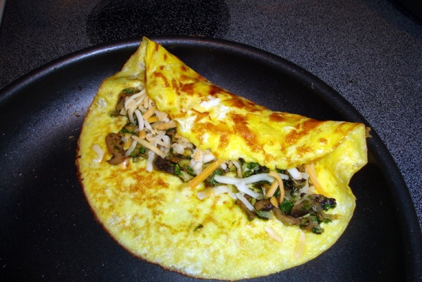 Omeleta s hubovou plnkou (fotorecept) - obrázok 8