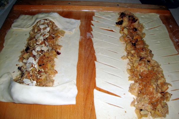 Štrúdľa s jablkami, orechami a brusnicami (fotorecept) - obrázok 6