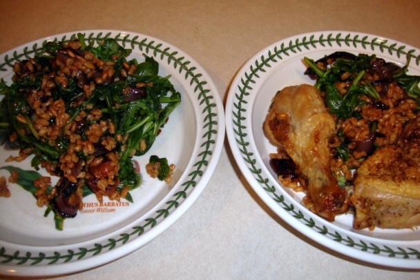 Zelený šalát s farro a opečeným hroznom (fotorecept) - obrázok 5