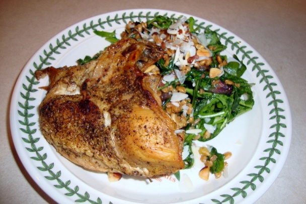 Zelený šalát s farro a opečeným hroznom (fotorecept) - obrázok 7