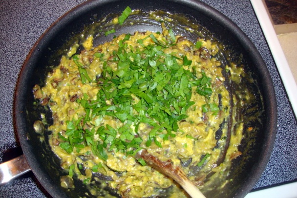 Hrianky s čerstvými hubami a oštiepkom (fotorecept) - obrázok 5