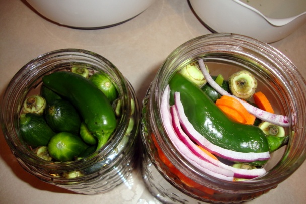 Sladkokyslé uhorky s okrou (fotorecept) - obrázok 4