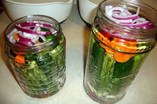 Sladkokyslé uhorky s okrou (fotorecept) - obrázok 5