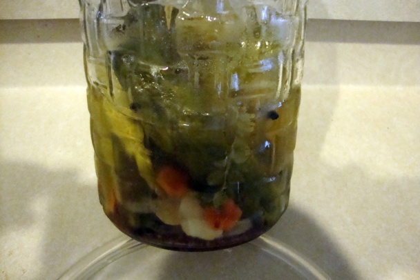 Sladkokyslé uhorky s okrou (fotorecept) - obrázok 7