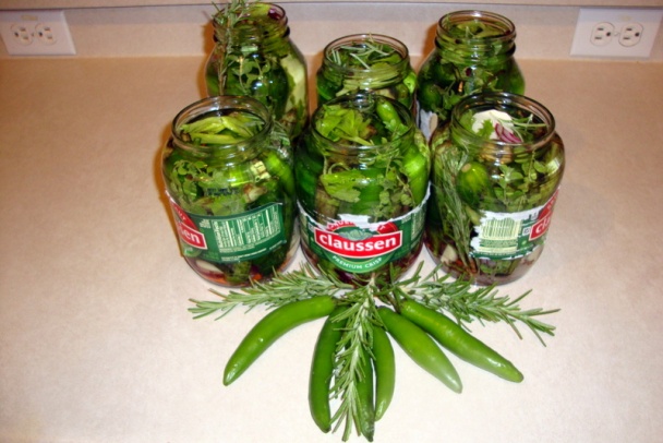 Sladkokyslé uhorky s okrou (fotorecept) - obrázok 8