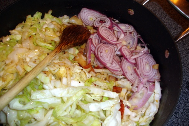 Dusená kapusta s údeným bravčovým mäsom (fotorecept) - obrázok 3