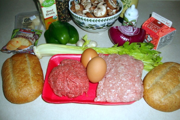 Dvojmäsová sekaná s hubami po našom (fotorecept) - obrázok 1