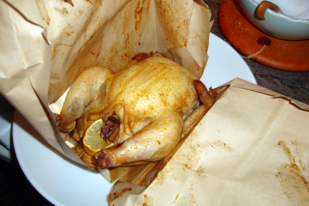 Kurča - Kornish Hen - pečené v papierovom vrecúšku (fotorecept) - obrázok 8
